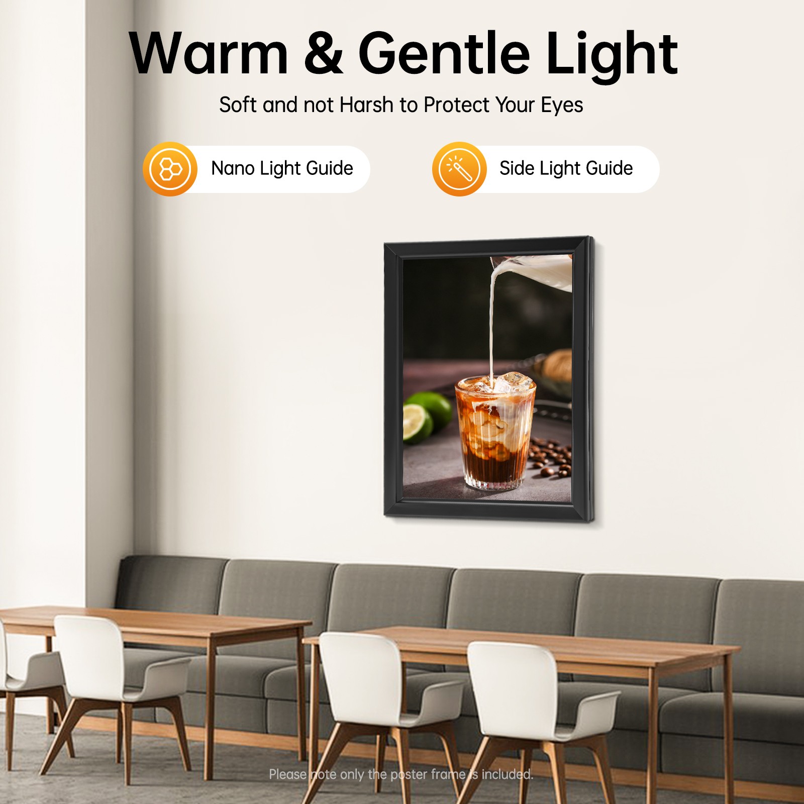 LED Light Box Restaurant Supermarket Movie Poster Display Frame Menu Sign Board