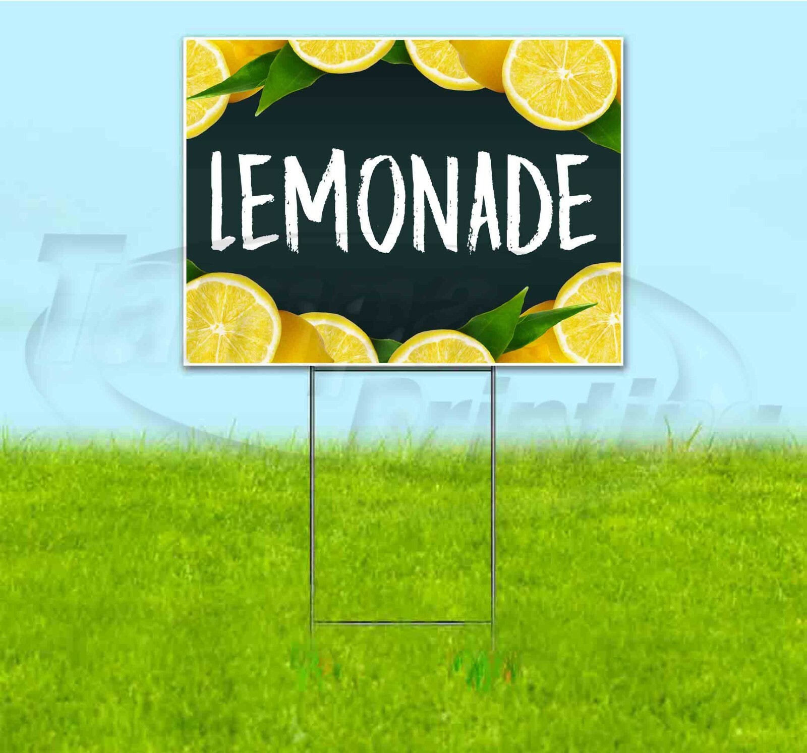 LEMONADE 18×24 Yard Sign Corrugated Plastic Bandit Lawn USA STAND
