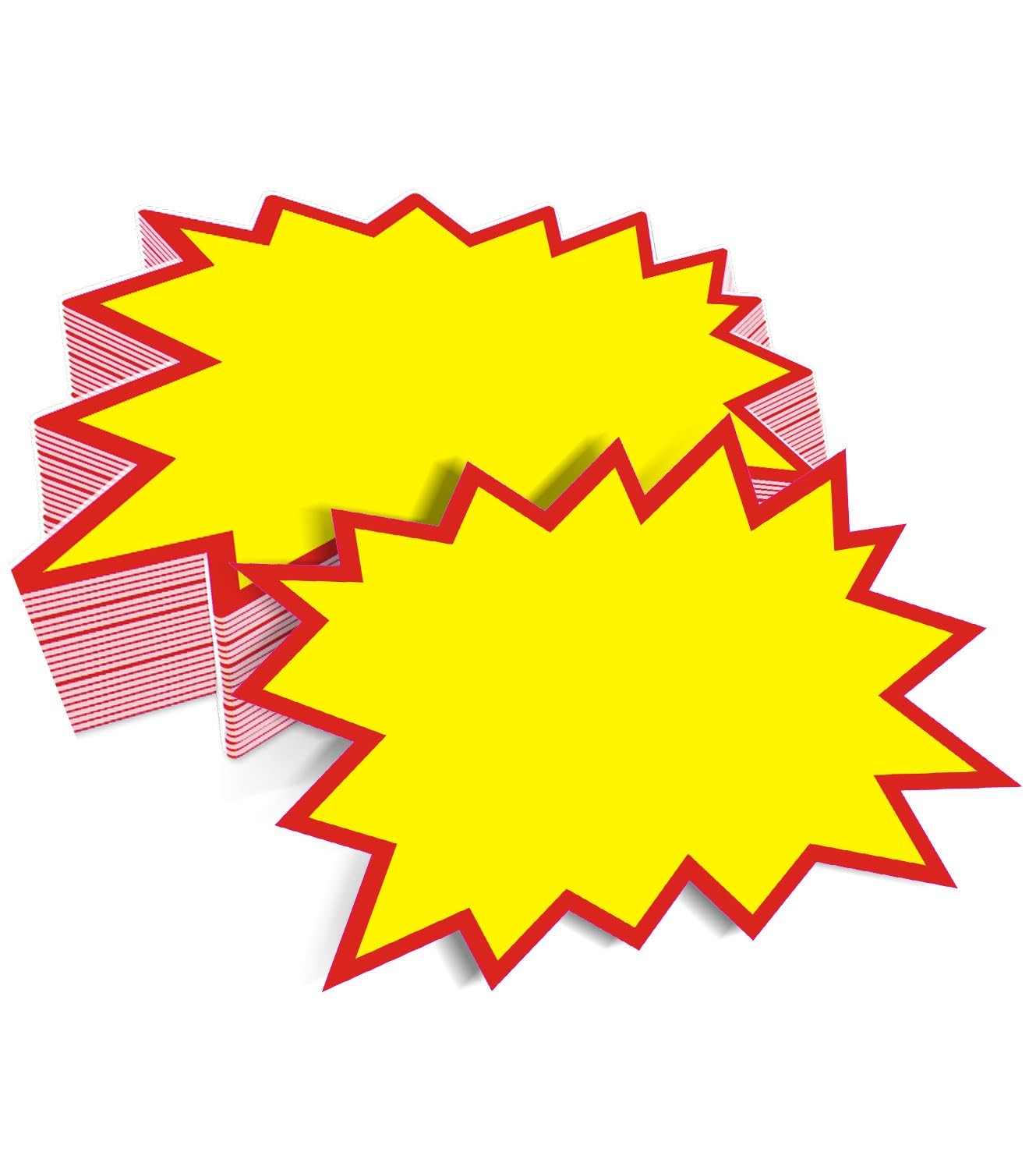 200 PCS Blank Star Shape Retail Sale Signs 4.33 x 3.55 Inch Sale Price Tags for