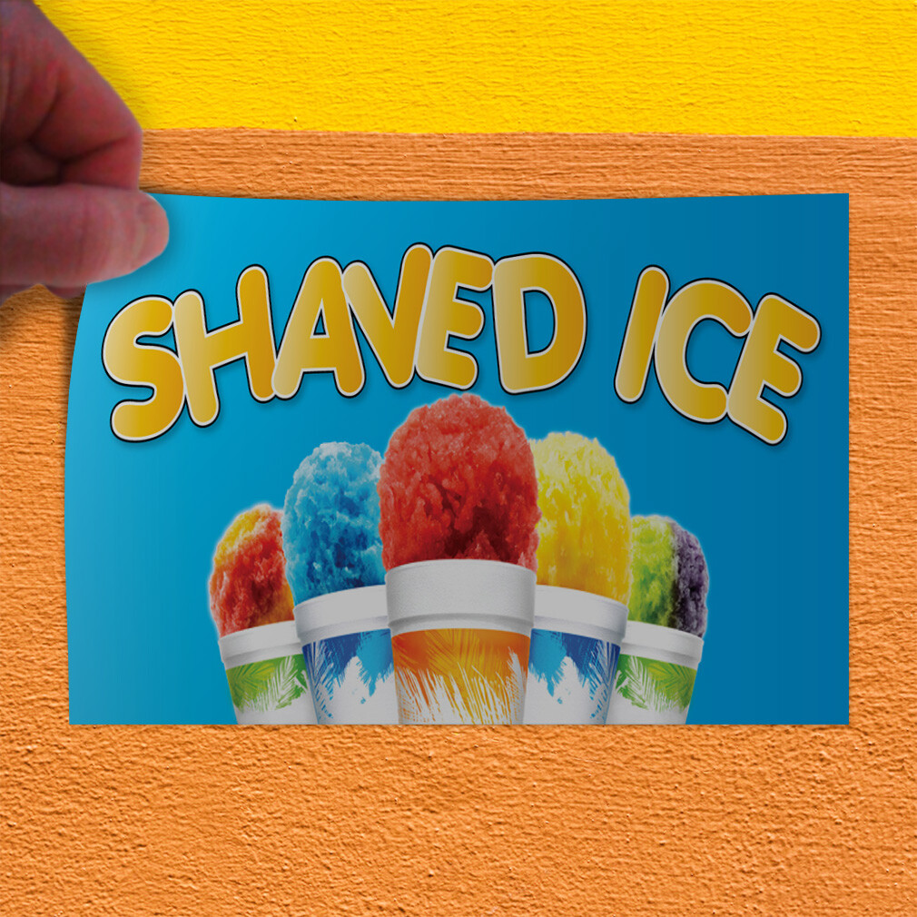 Decal Stickers Shaved Ice Outdoor Advertising Printing G Vinyl Store Sign Label