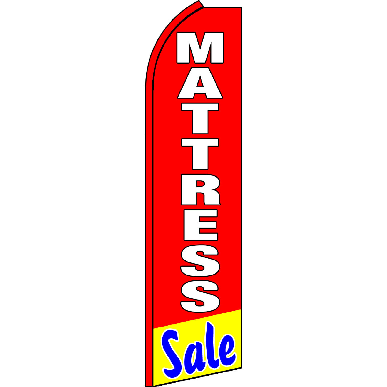 Mattress Sale 2 1/2 ft X 11 1/2 ft Polyester Swooper Flag