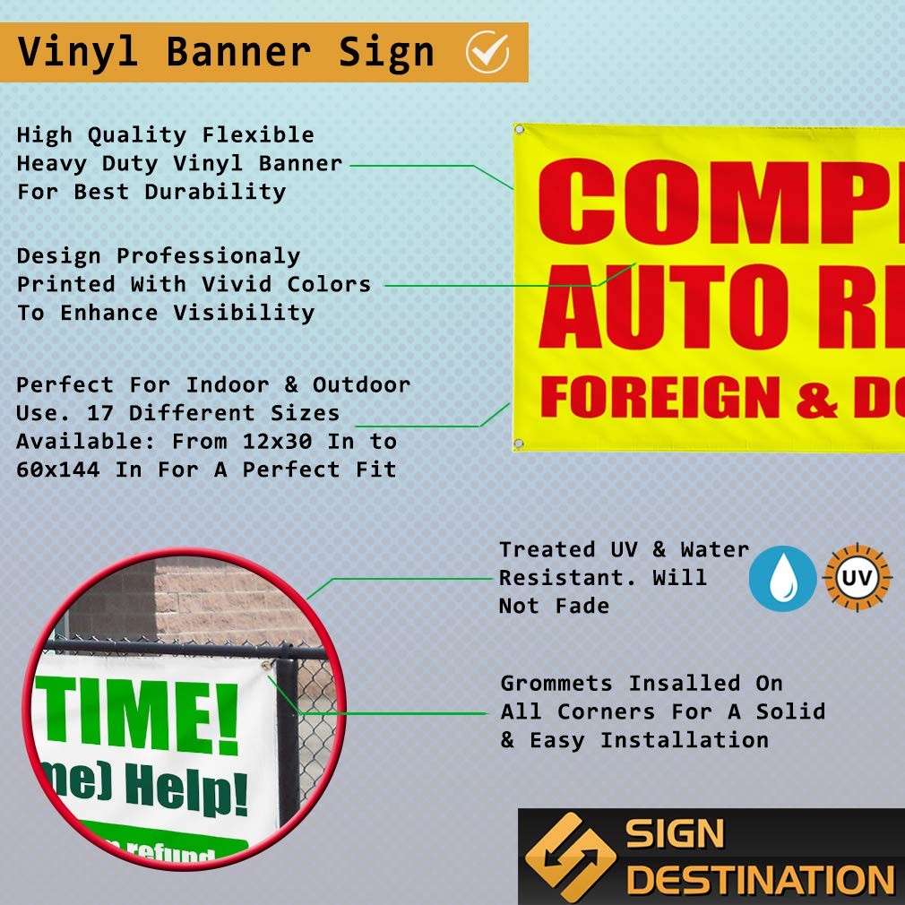 Vinyl Banner 24x48in Weatherproof Outdoor Advertising Sign – Easy Installation