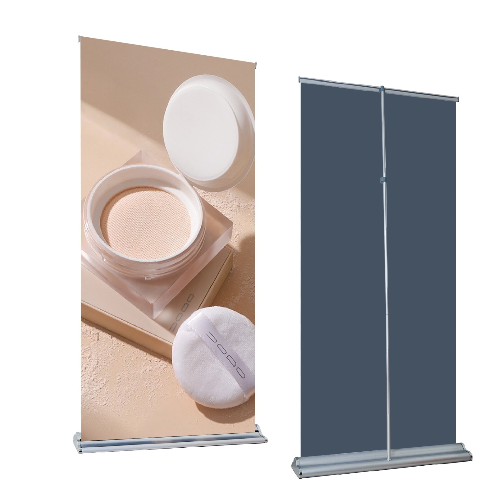 Deluxe Retractable Banner Stand 18″x20″-30″ Adjustable Banner Stand Wide-base