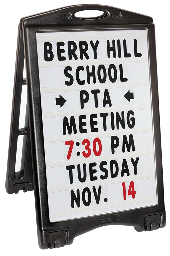Rolling Sidewalk Sign & Changeable Advertising Message Board Double Sided AP-MB