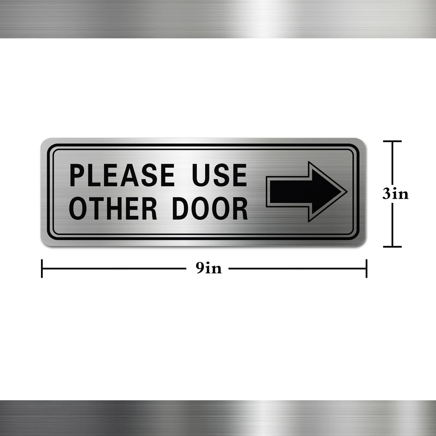 4 Pack Please Use Other Door Signs Metal Aluminum Wall Signs for Office School