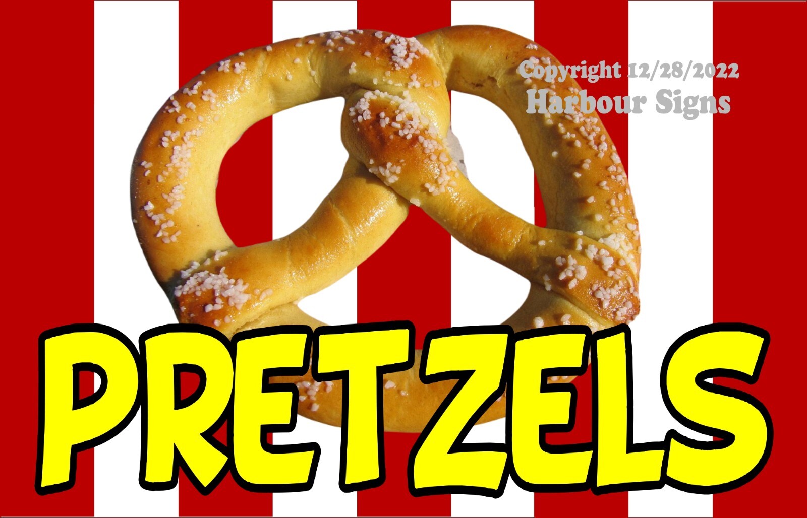 Pretzels DECAL (Choose Size) Food Concession Vinyl Sign Sticker s2