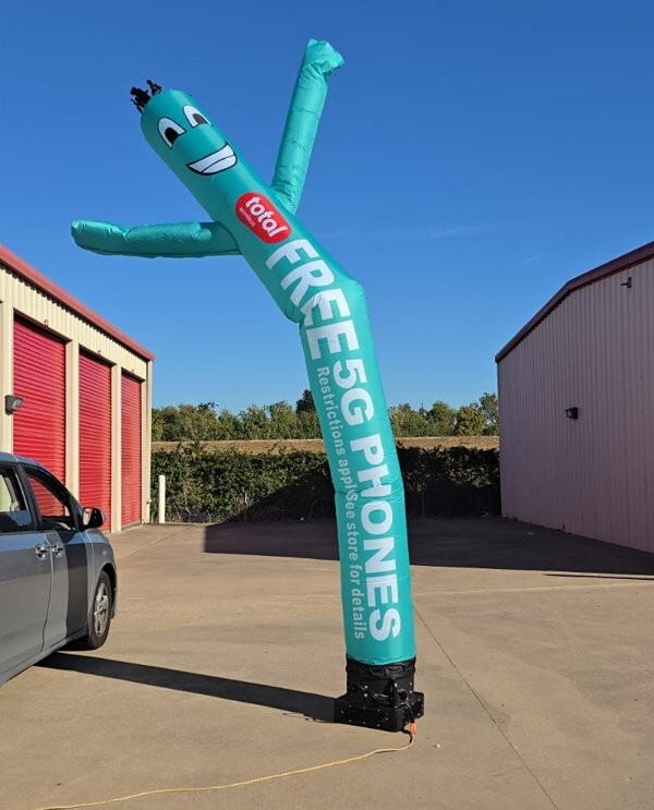 20ft Total Wireless Free 5G Phones Air Inflatable Dancer {Without Blower}