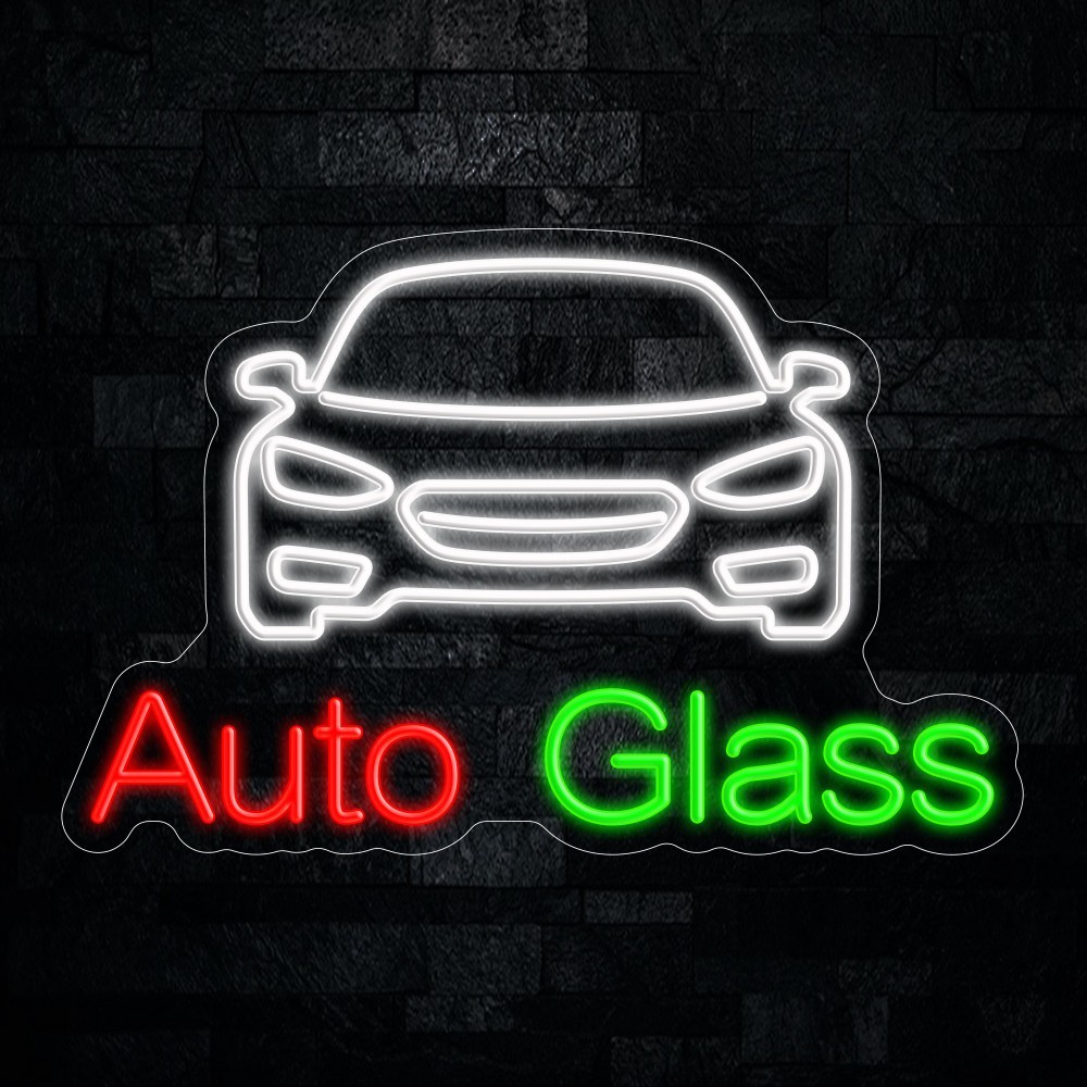 Auto Glass LED Neon Sign 23″L x 15″H #20160