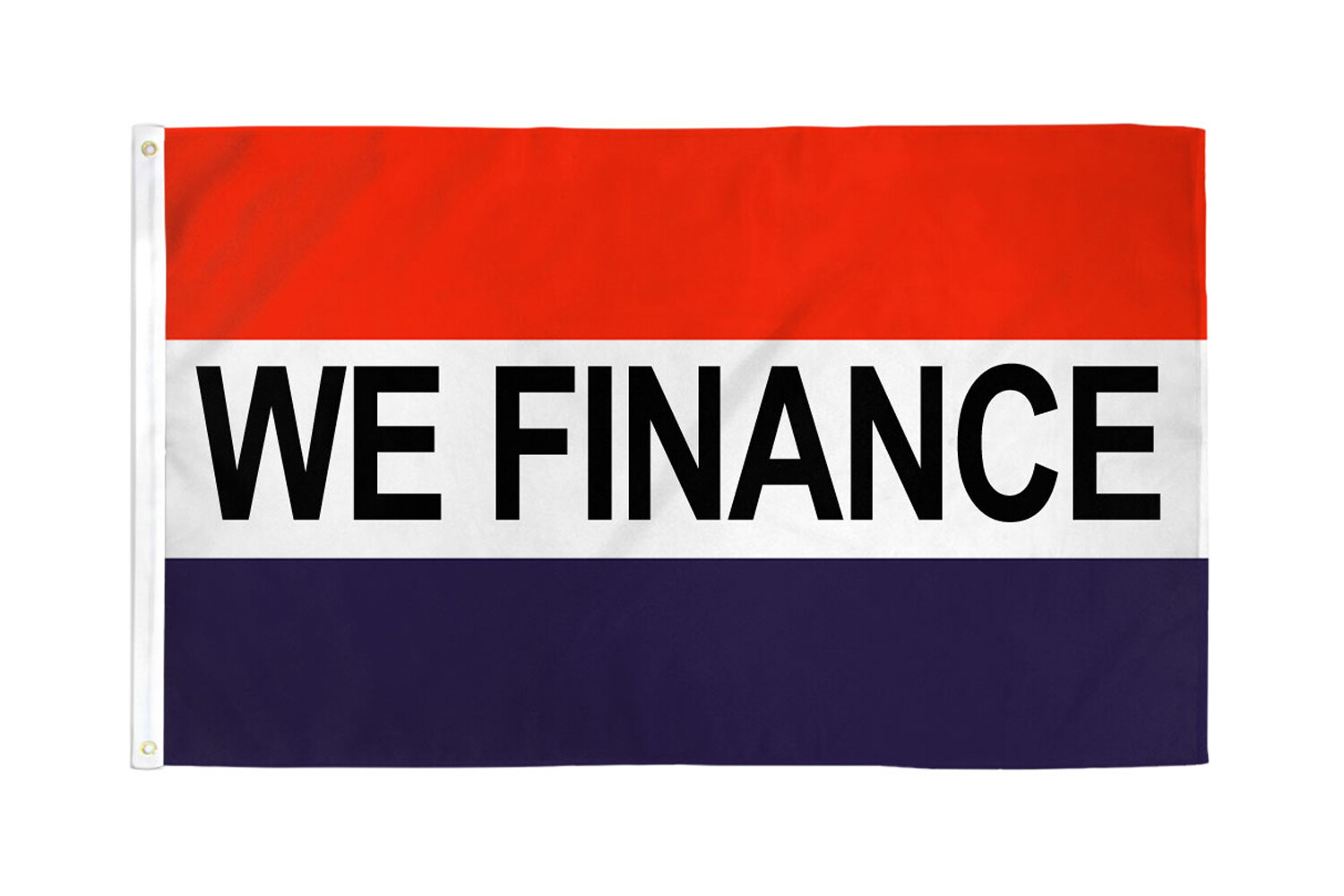 We Finance Flag 3x5ft Red White Blue We Finance Banner Sign Fianciamos RWB Flag