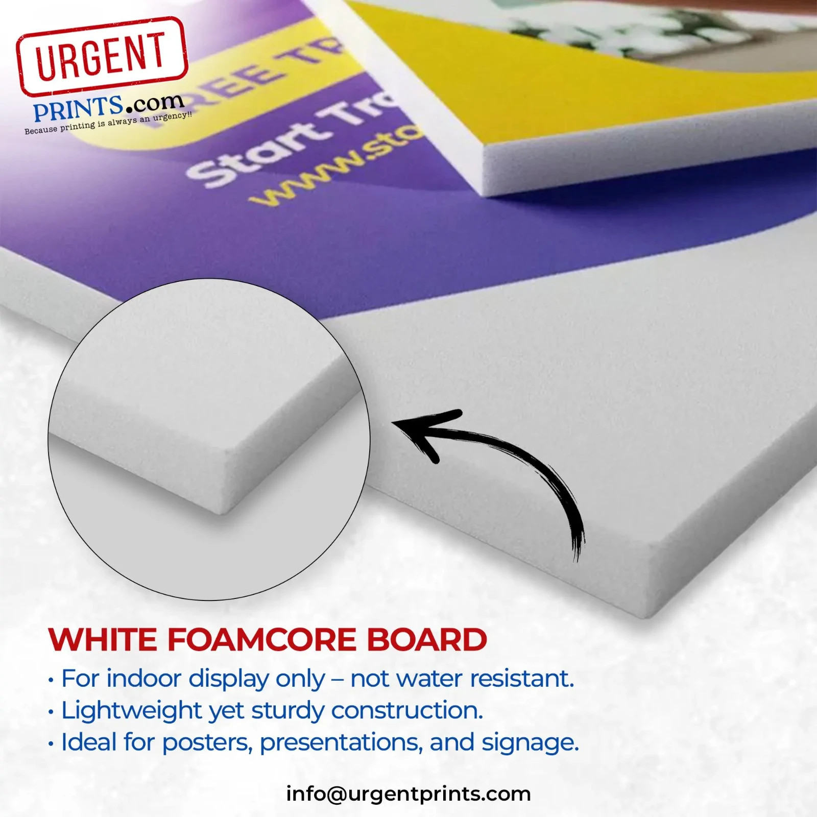 Custom Foam Board Printing | Poster Board Signs | Business Display Sign Board