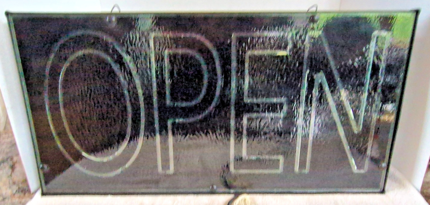 Vintage 1997 Fallon Super Bright Open Sign 24x12x4