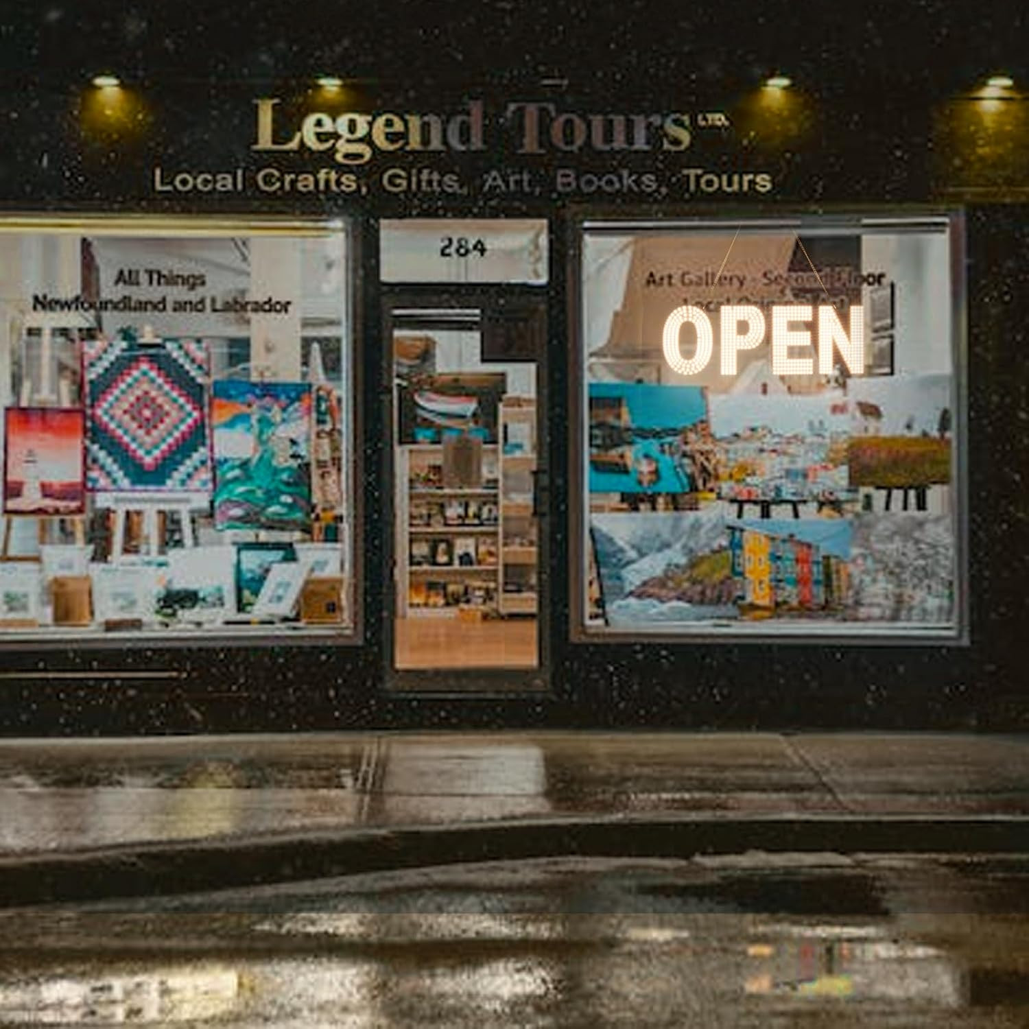 LED Open Sign for Business, 30″X10″ Dimmable Brightness Large Electric Light up