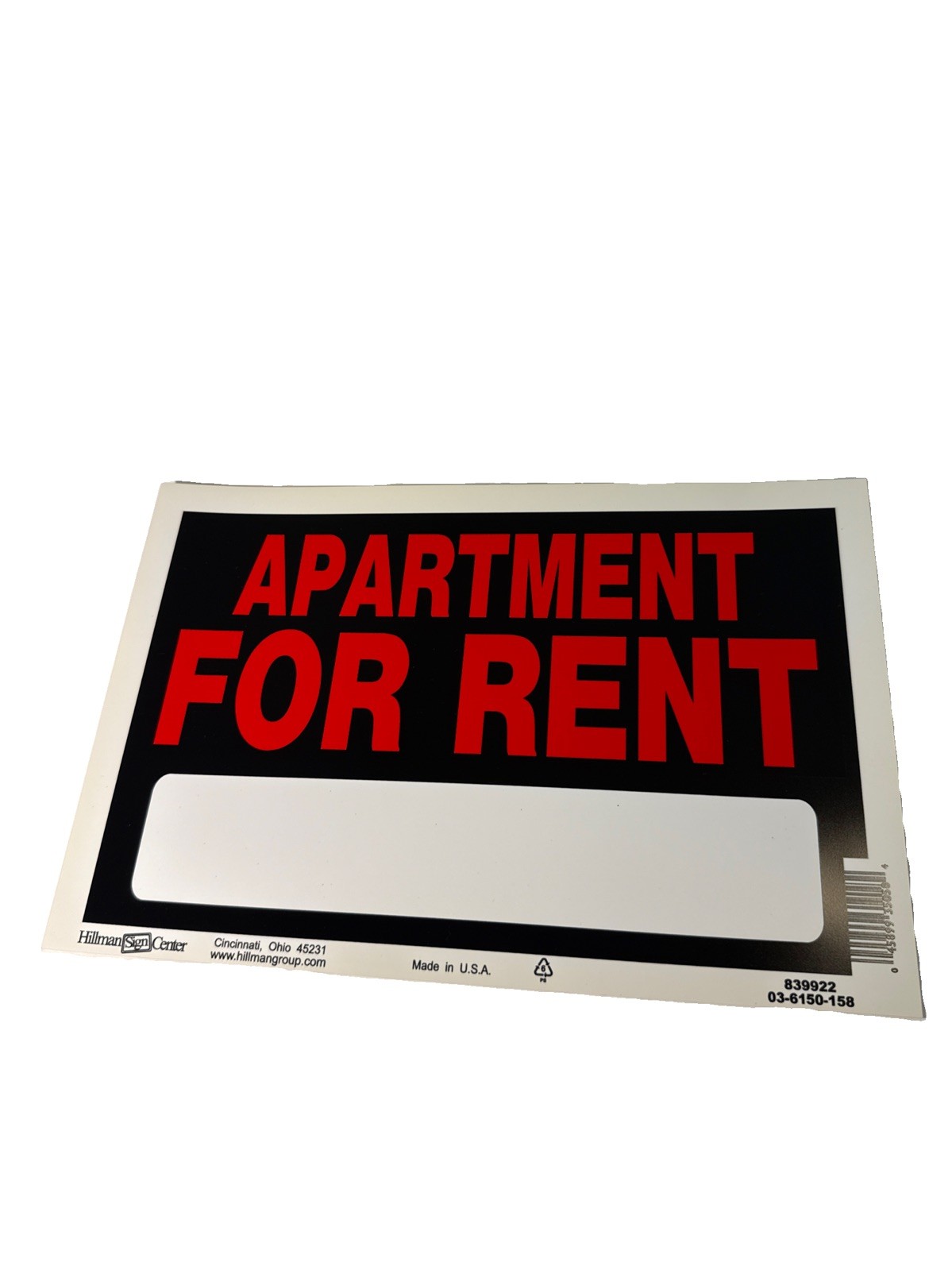 APARTMENT FOR RENT SIGNS – HILLMAN SIGN CENTER – MADE IN USA(SHIPSN24HRS)-(A)
