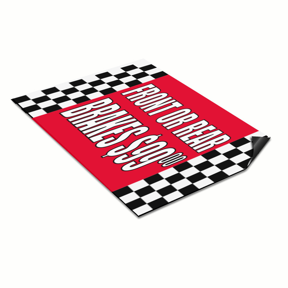 Car Magnet Set of 2 Front Or Rear Brakes $99 #1 Car Advertising Industrial Sign