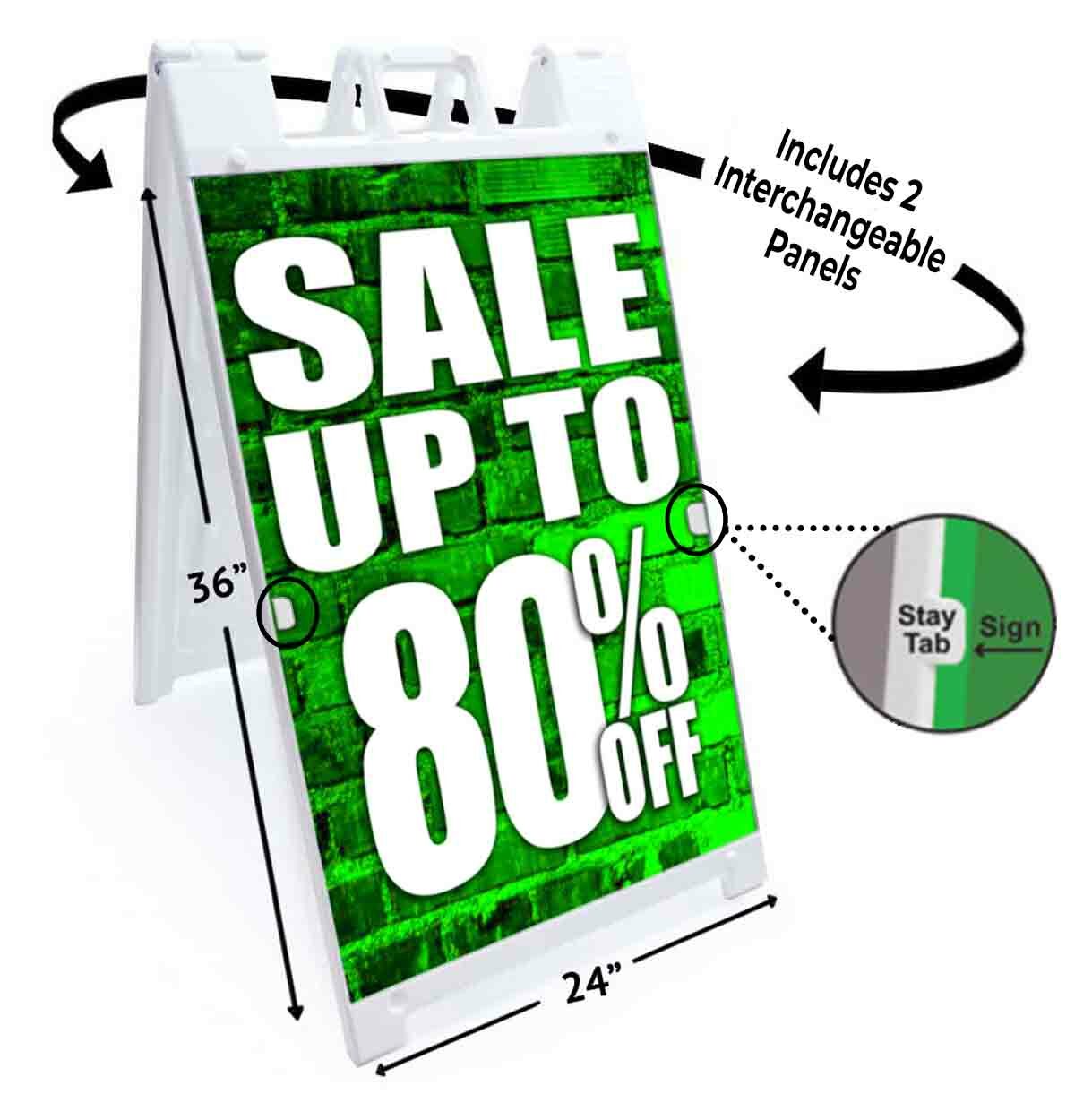 Sale Up To 80% Off Signicade 24×36 A Frame Sidewalk Sign Double Sided