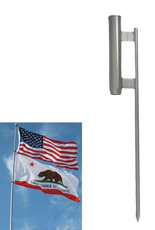 GROUND SPIKE for 16ft Deluxe Fiberglass Flag Pole (pole not included)