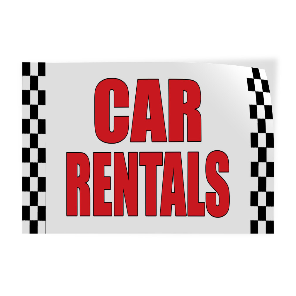 Decal Stickers Car Rentals Car Auto Body Shop Repair Vinyl Store Sign Label