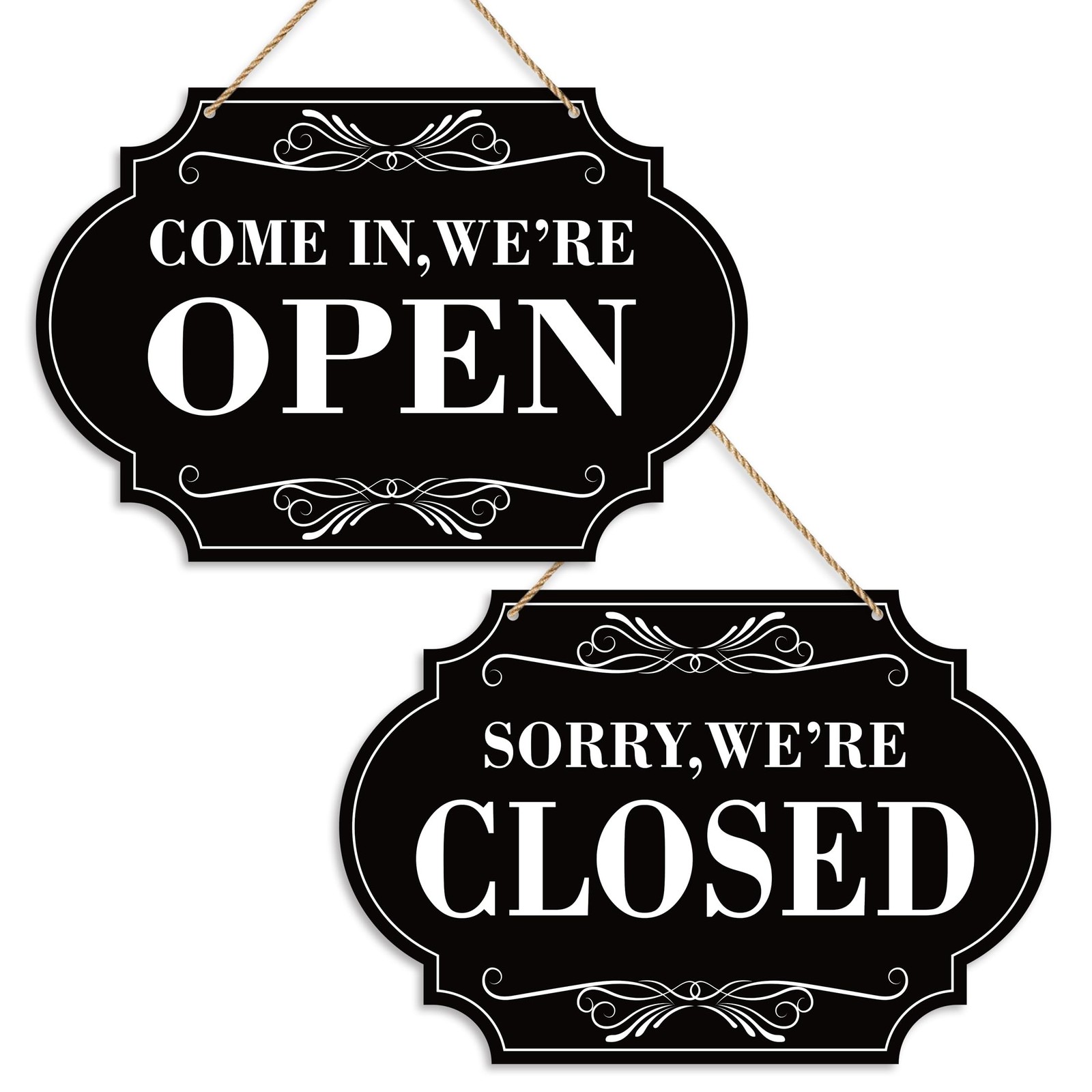 Open Closed Signs for Business, 11×8 Waterproof 11.8IN,