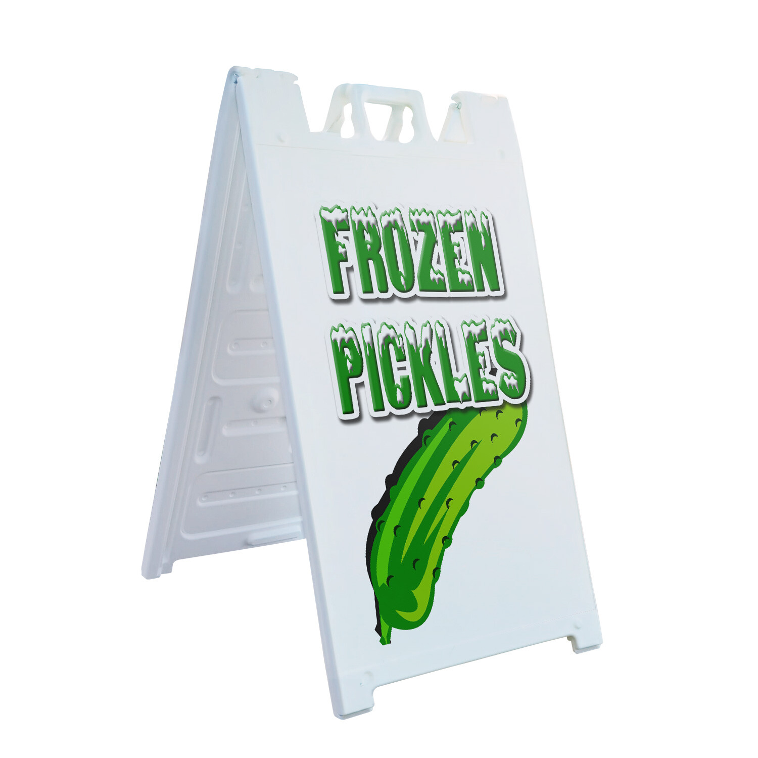 A-frame Sidewalk Frozen Pickles 24″ x 36″ Double Sided A-Frame Sidewalk Sign