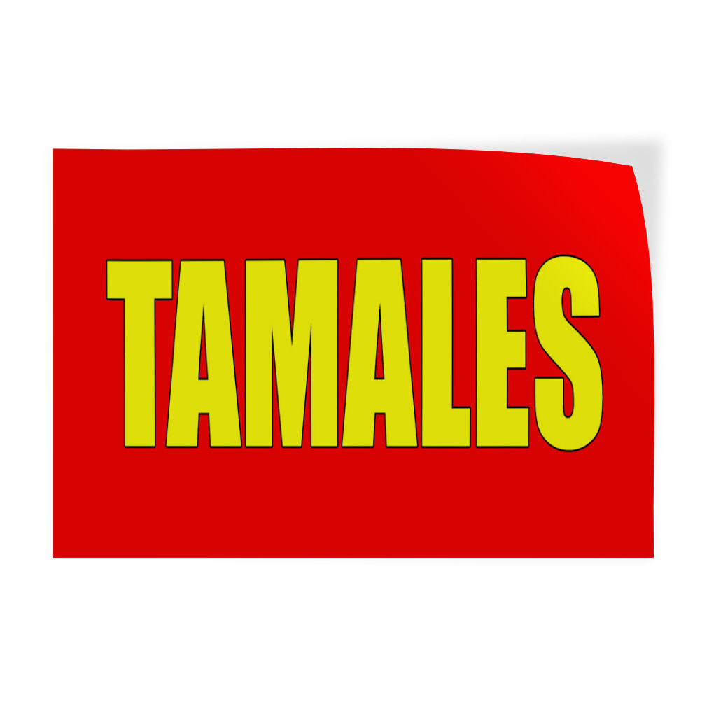 Decal Stickers Tamales Food Fair Promotion Business Vinyl Store Sign Label