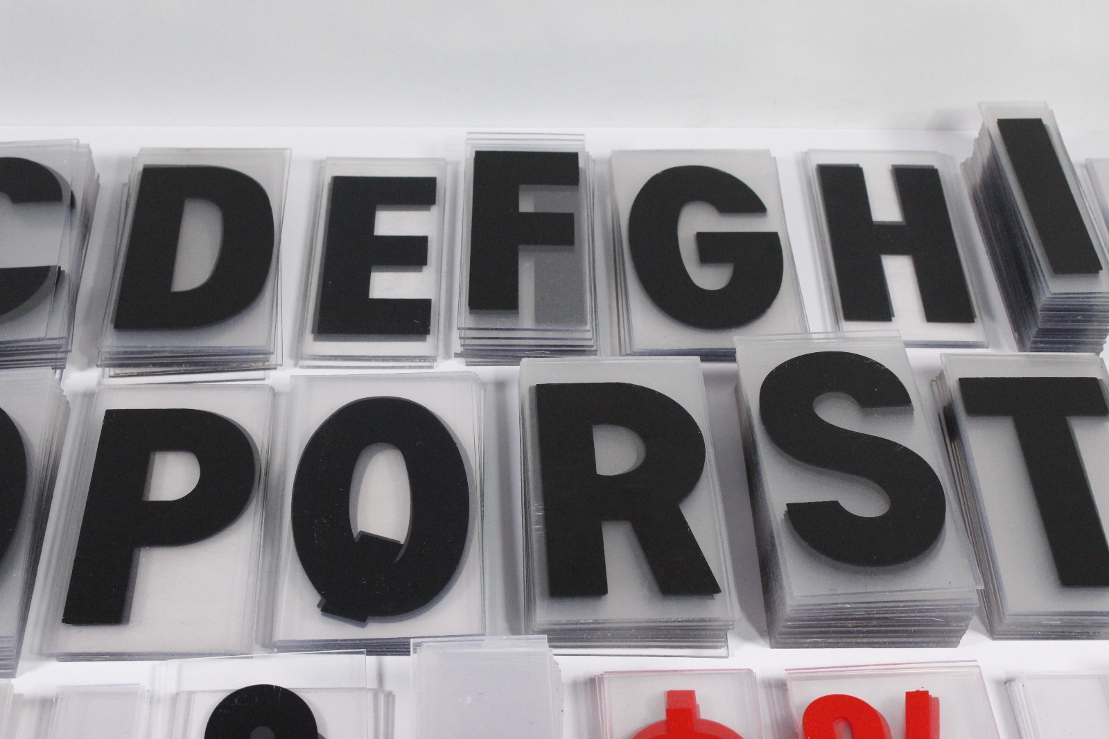 (480) Marquee Sign Letters Numbers Symbols 5″ Various Width Acrylic Church