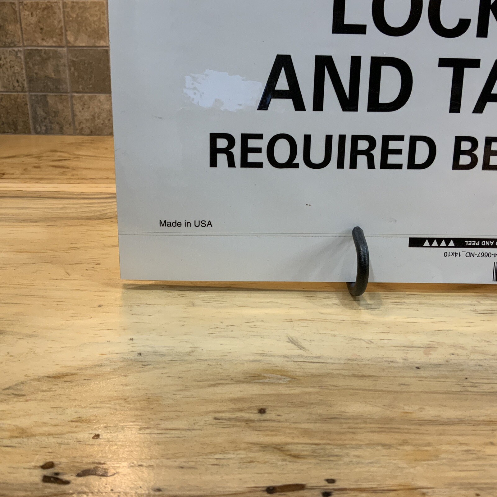 Danger Confined Space Sign:Non-PVC Polymer,Adhesive Sign Mounting, 10” x 14”