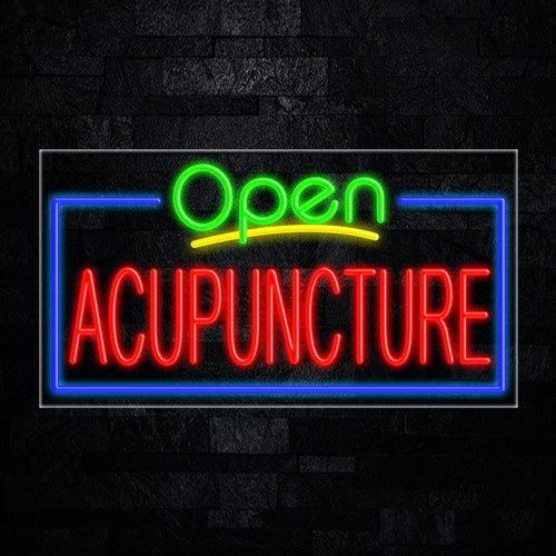 Acupuncture LED Neon Sign 33″L x 18″H #35609