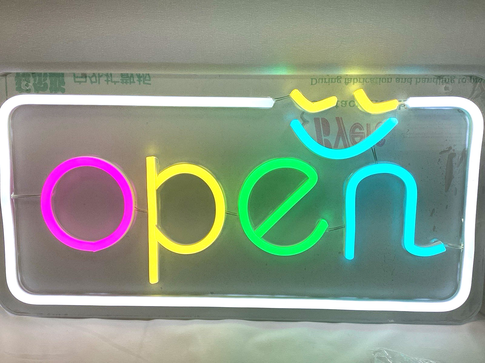 LED Open Sign for Business, Neon, 15.7″x7.9″ Bright Electric Light Up, Dimmable