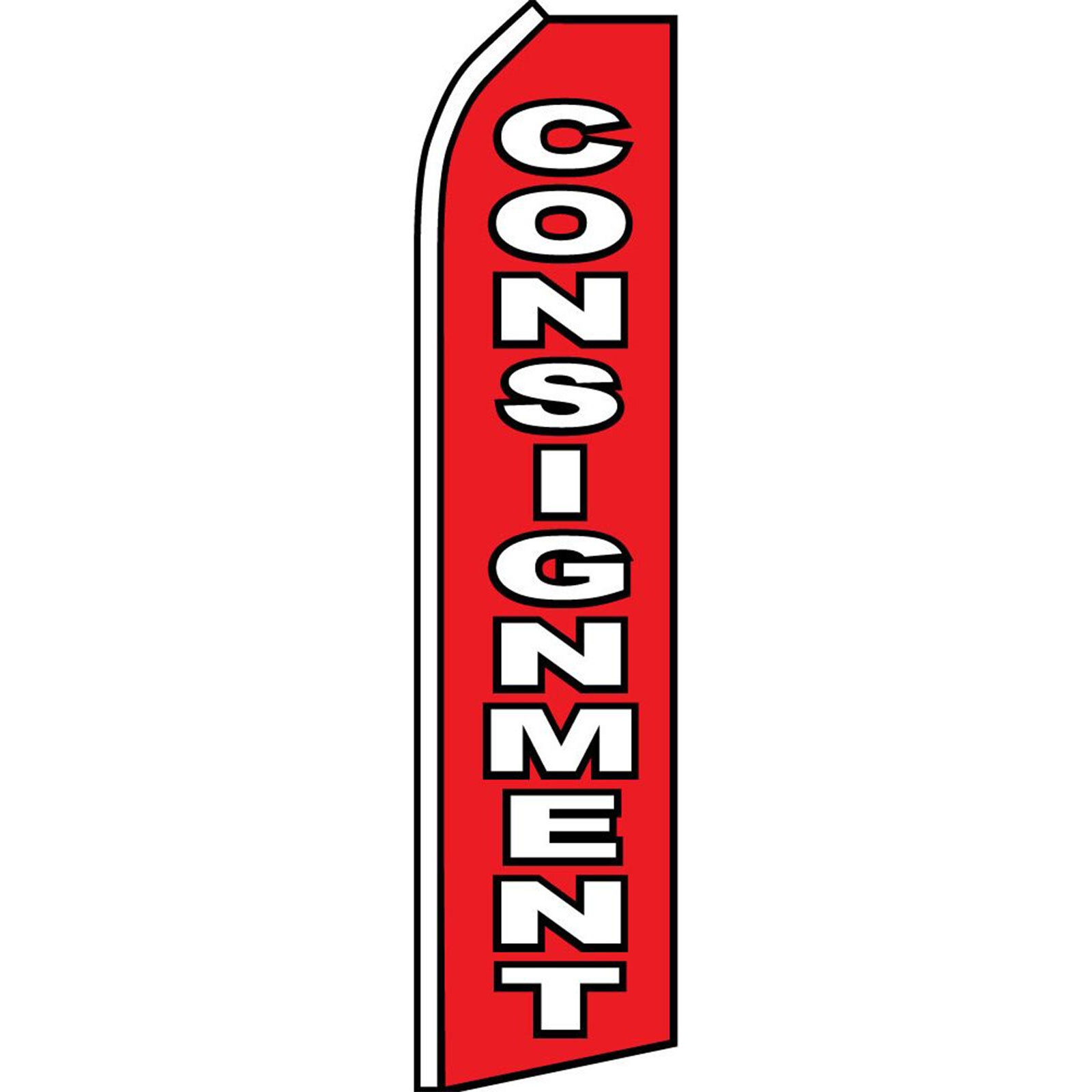 Consignment 2 1/2 ft X 11 1/2 ft Swooper Flag (Hardware Sold Separately)