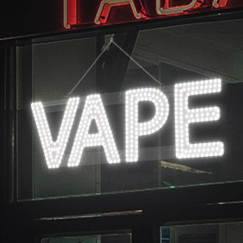 Snailgo Led Vape Sign For Business32X10 Smoke Shop Vape Store Sign Remote