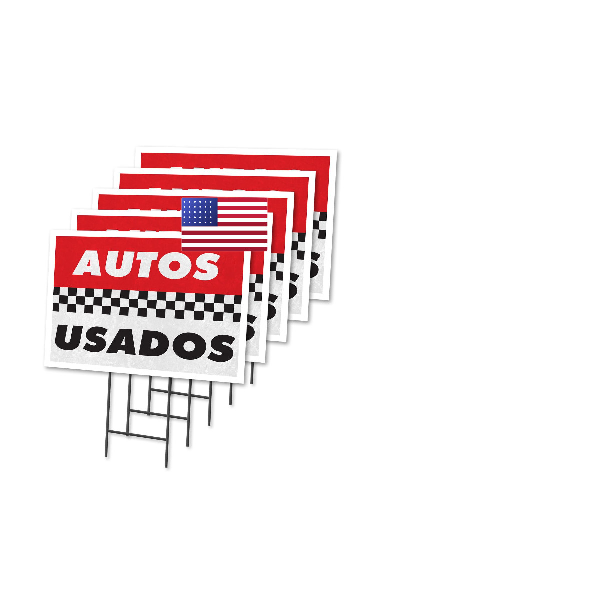 Signmission Autos Usados 5 Pack Of 18 X 24 Yard Your Included Image On Front In