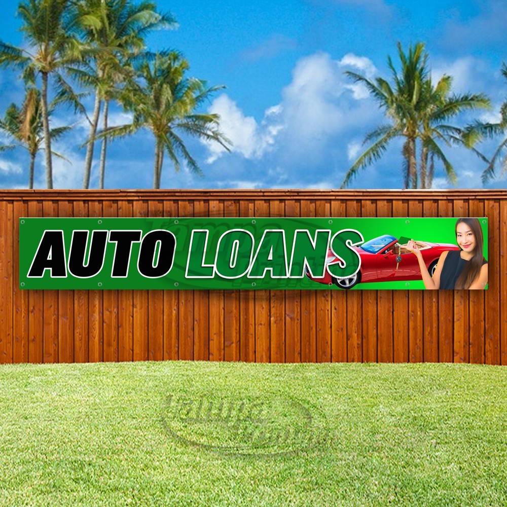 AUTO LOANS Advertising Savings Money Vehicle Vinyl Banner Flag Sign USA XL01936