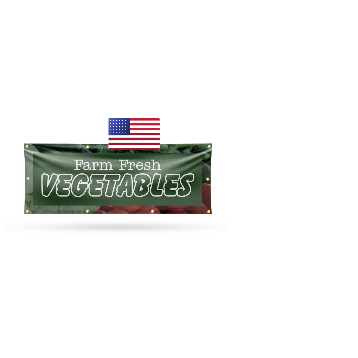 Signmission Farm Fresh Vegetables Banner Sign 36 X 96 13 Oz Vinyl Metal