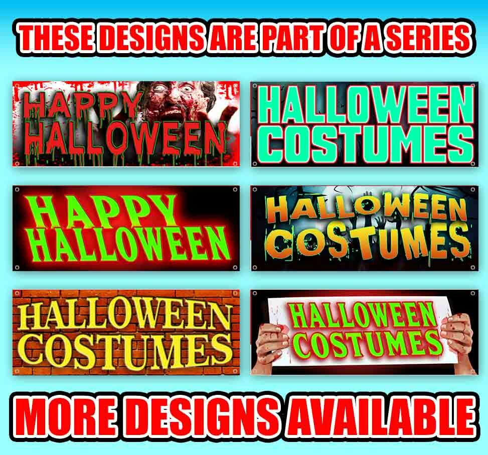 HAPPY HALLOWEEN Advertising Vinyl Banner Flag Sign Many Sizes USA