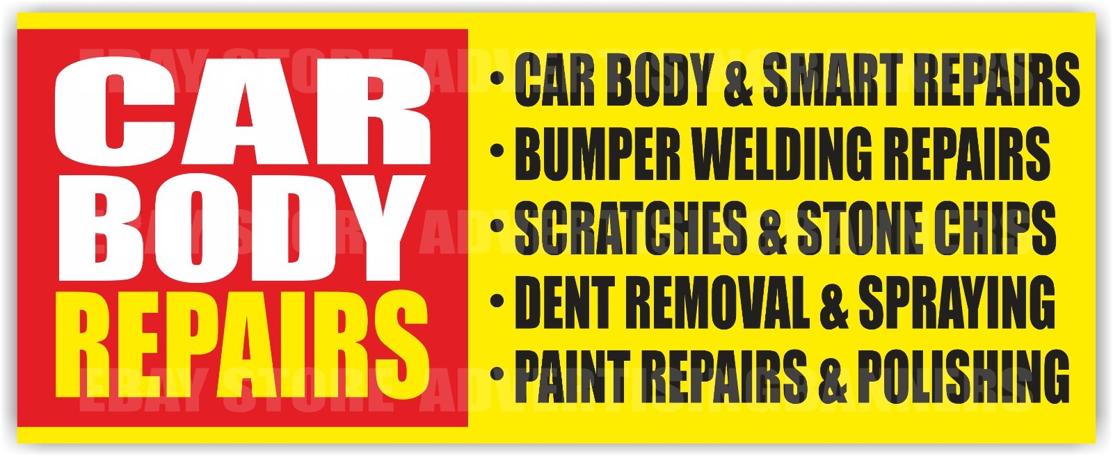 CAR BODY REPAIRS Advertising Banner Vinyl Sign SERVICE Auto Garage SMART REPAIRS