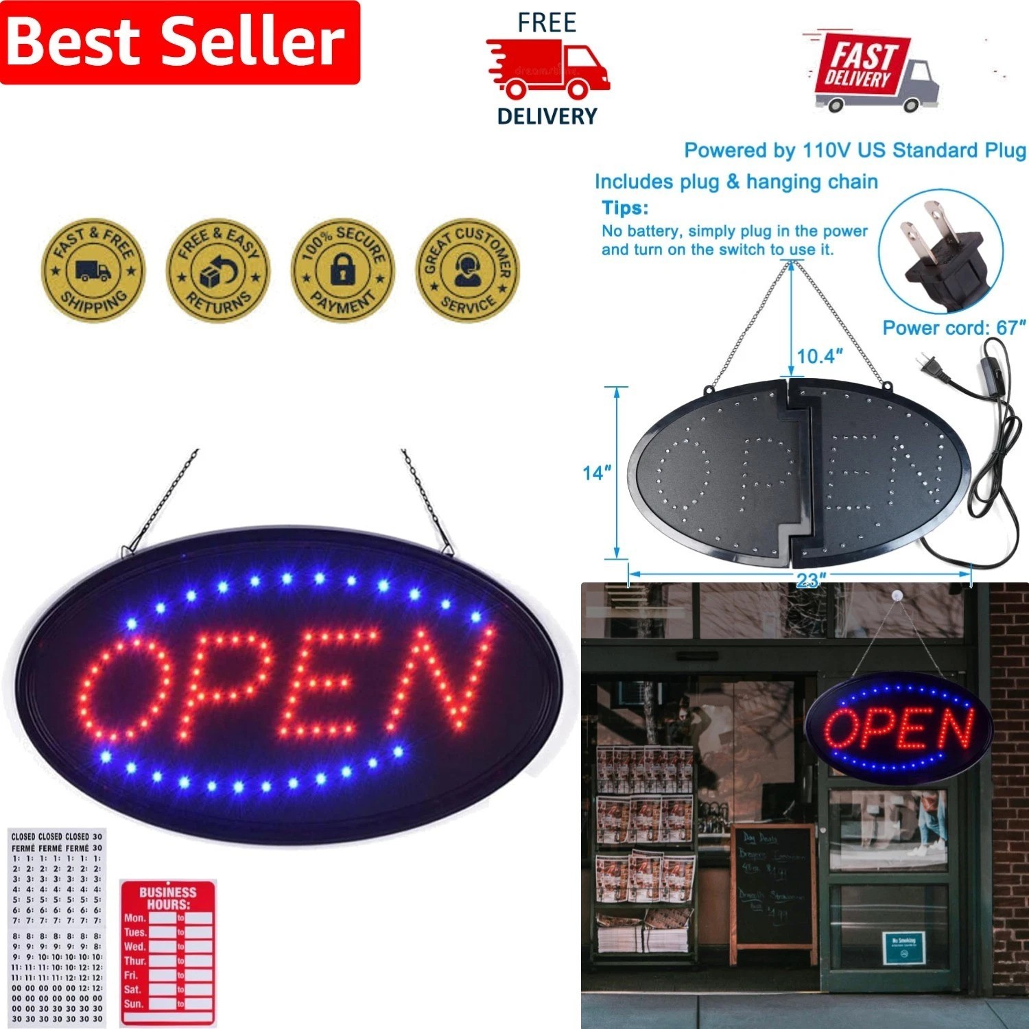 LED Open Sign