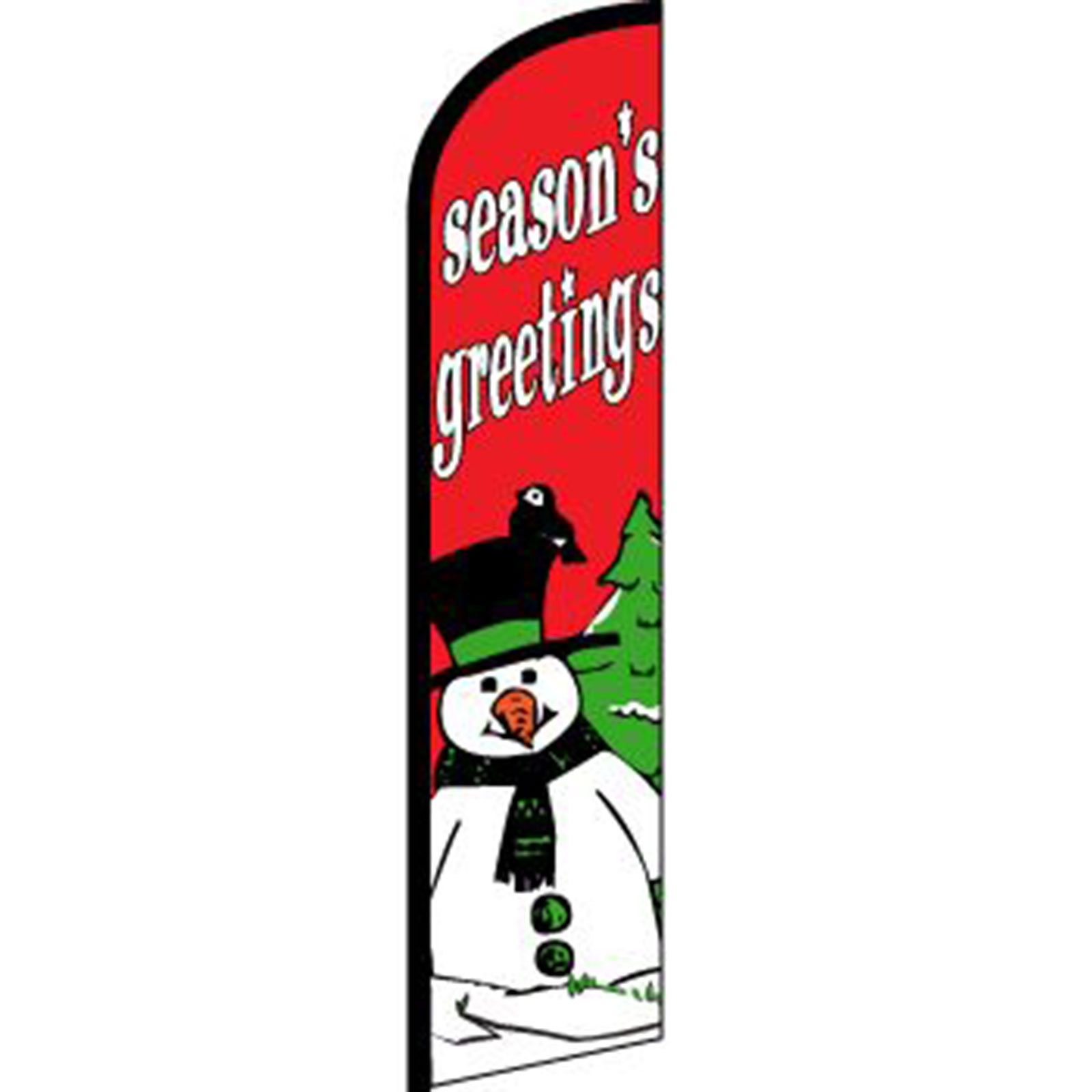 Season’s Greetings Flag Flutter Feather Banner Swooper Xmas Windless Bundle Kit