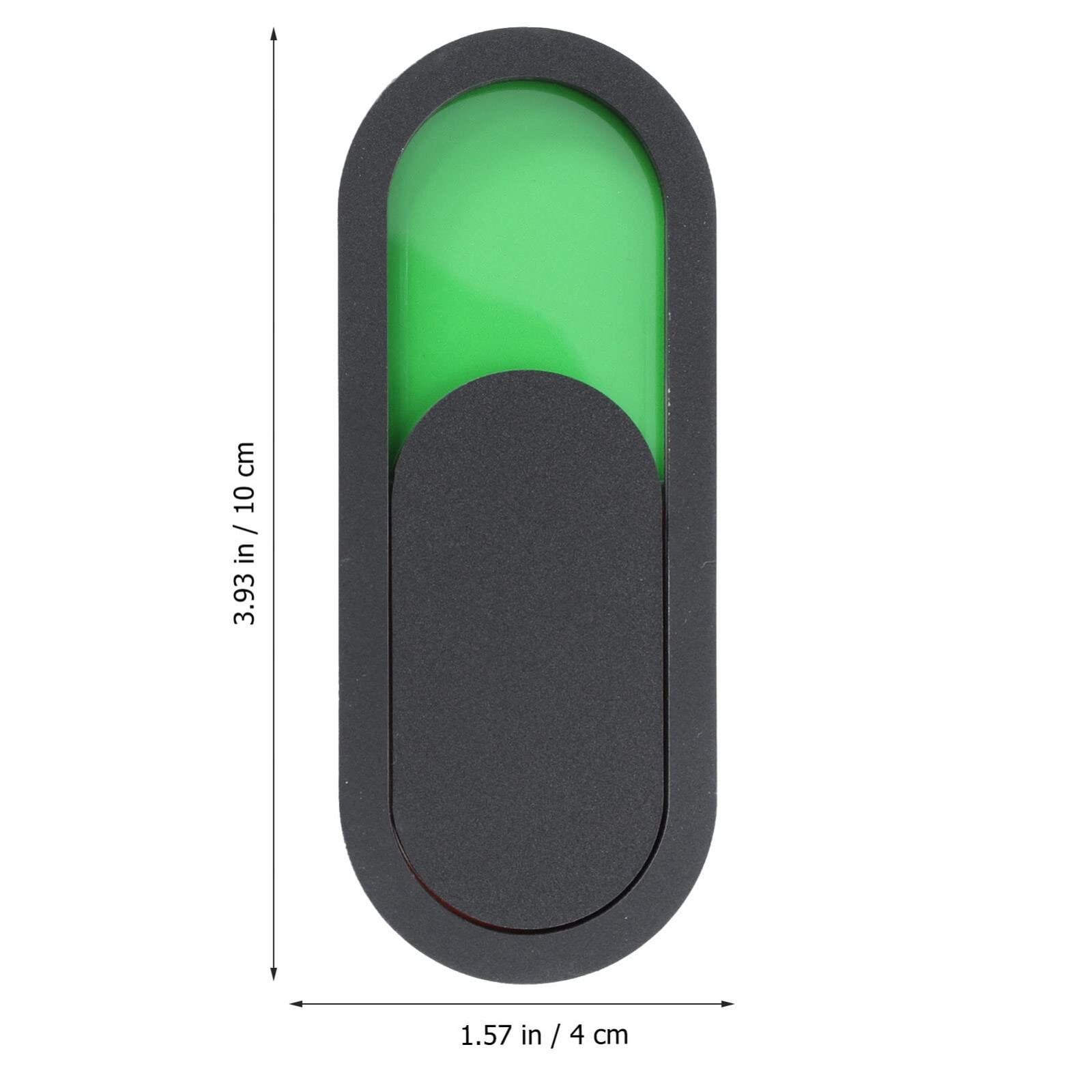 15 PCS Black 10x4cm Oval Acrylic Vacant Occupied Privacy Sign Door Slider