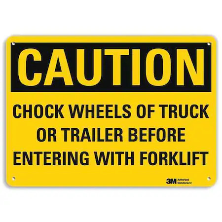 Lyle U4-1128-Ra_14X10 Safety Sign, 10 In Height, 14 In Width, Aluminum,