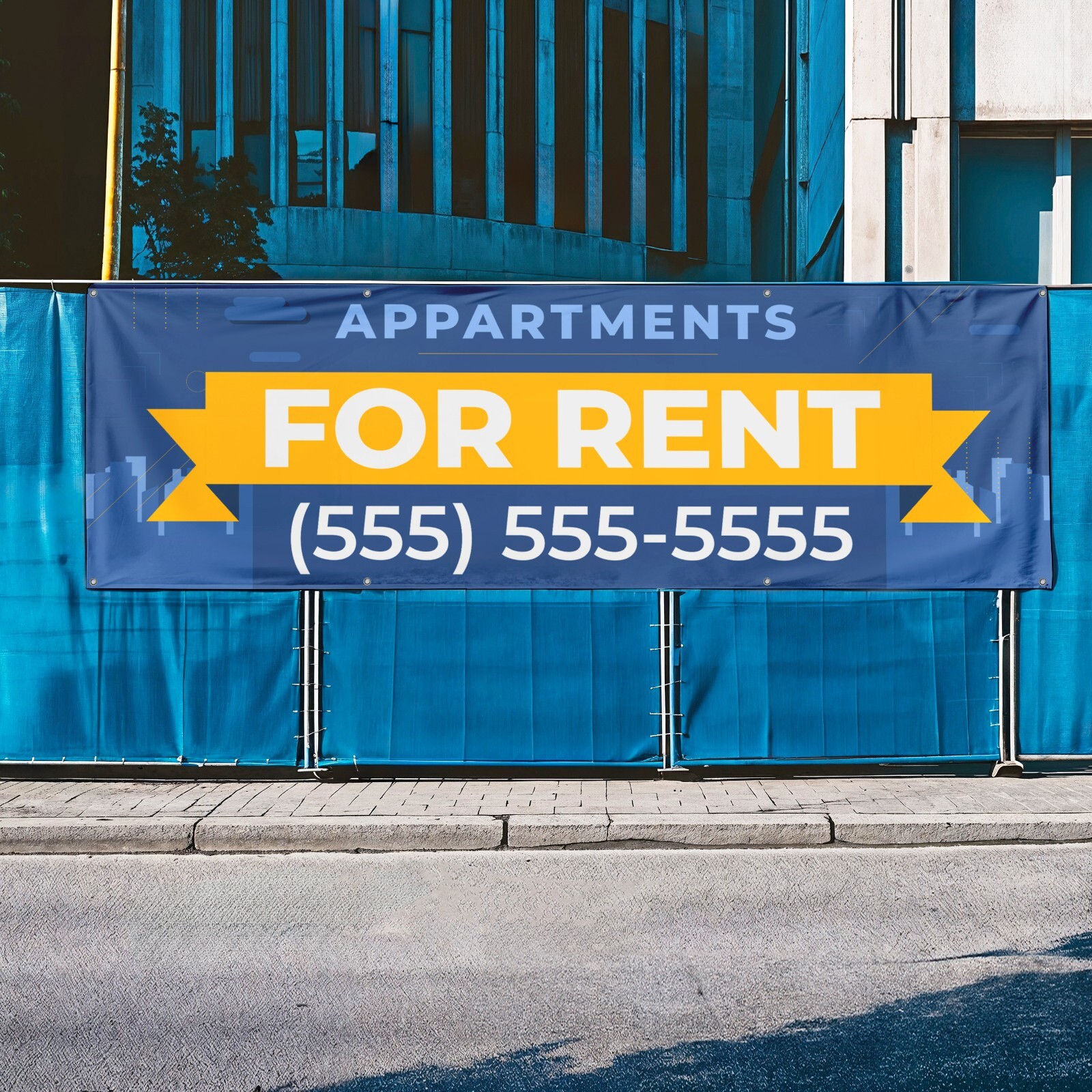APARTMENTS FOR RENT Vinyl Banner | Retail Storefront Advertising | Custom Sizes