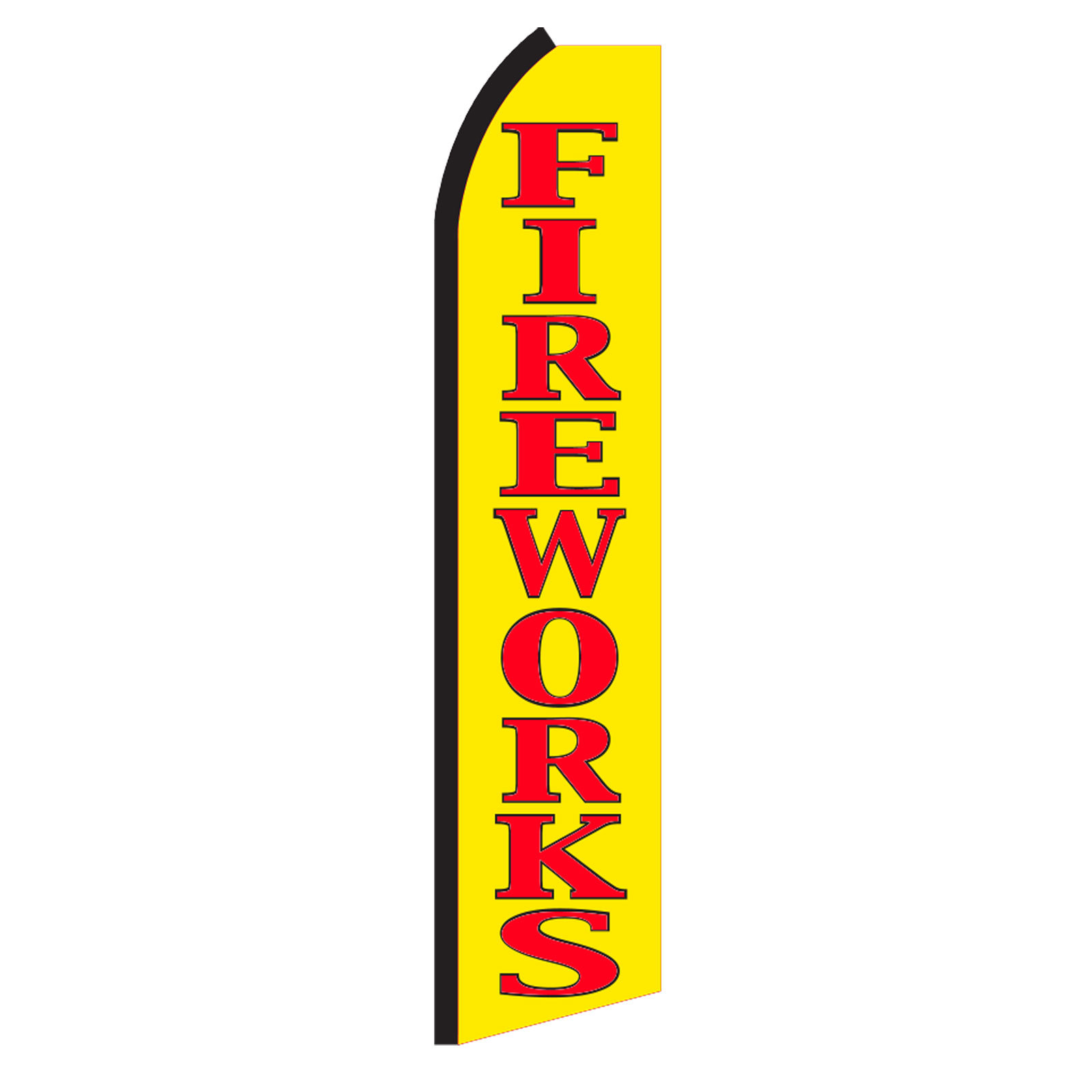 Fireworks Flag Flutter Feather Banner Swooper