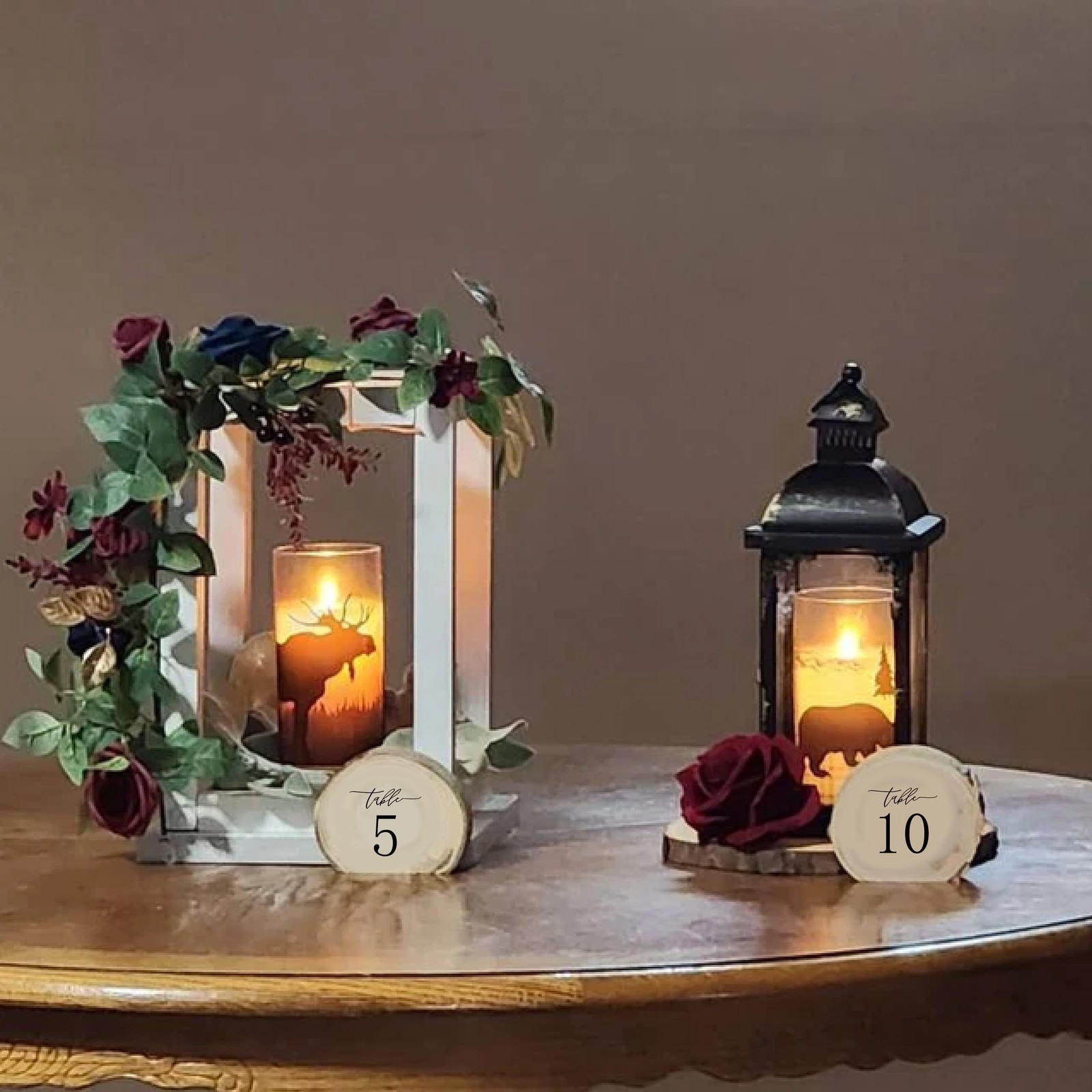 Wooden Table Numbers 110 Wedding Reception Centerpiece Decor Party 10 PCS