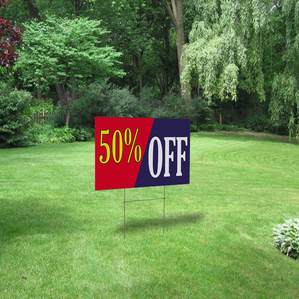 50% Off Outdoor Lawn Decoration Corrugated Plastic Yard Sign