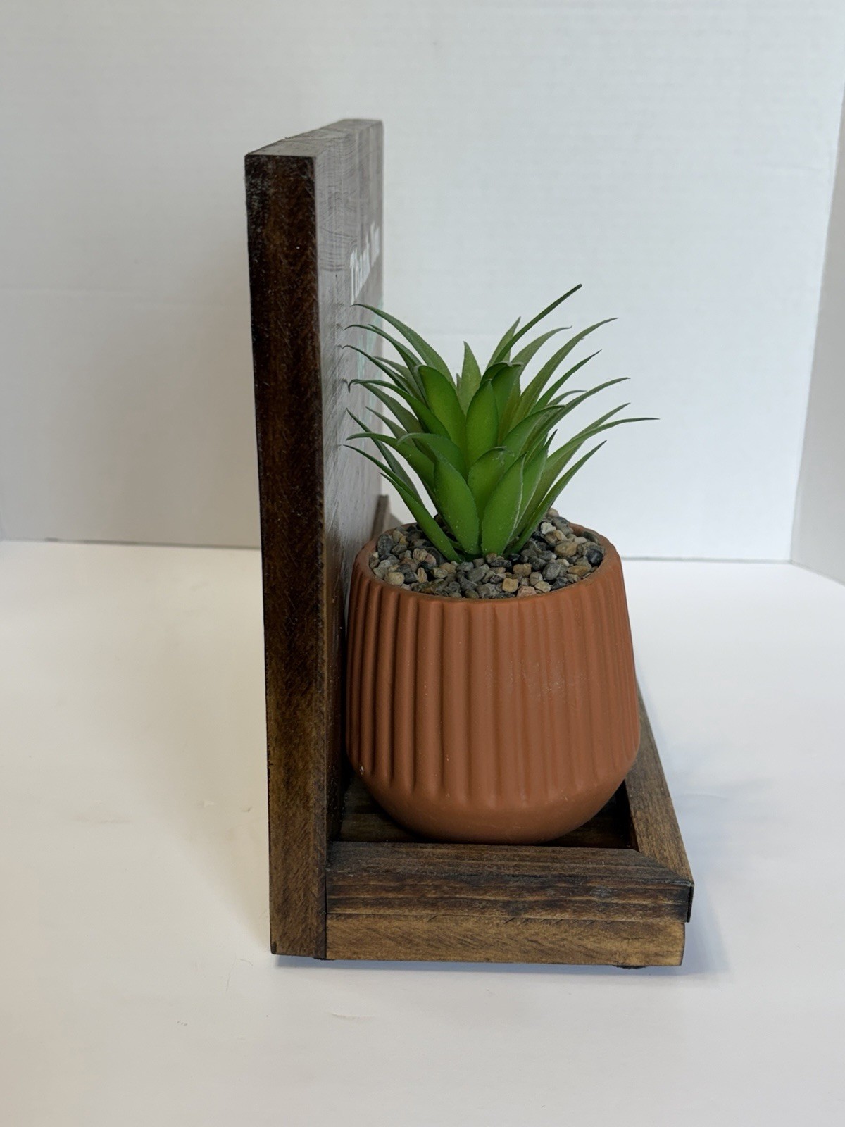 Wood Grain “We Appreciate Your Business” Office Desk or Front Counter Sign