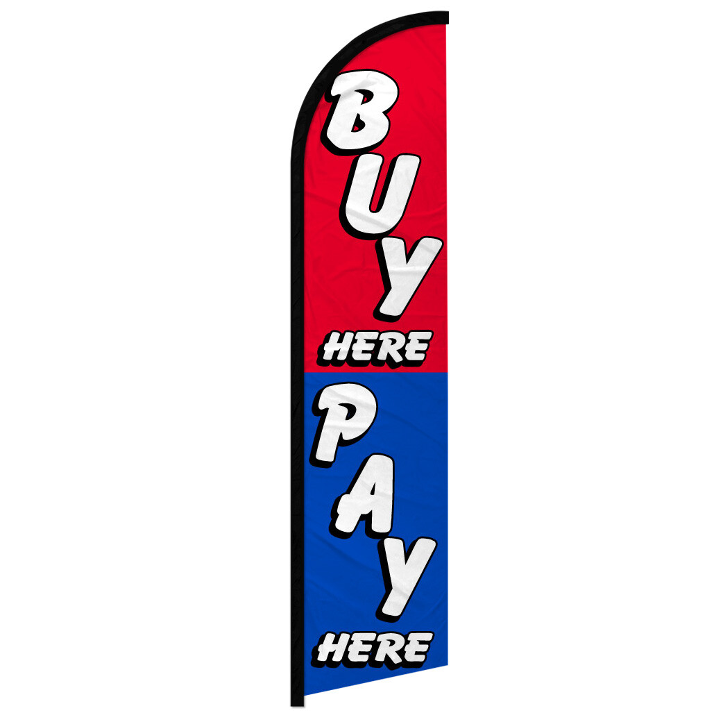 Buy Here Pay Here Windless Swooper Flag Dealership