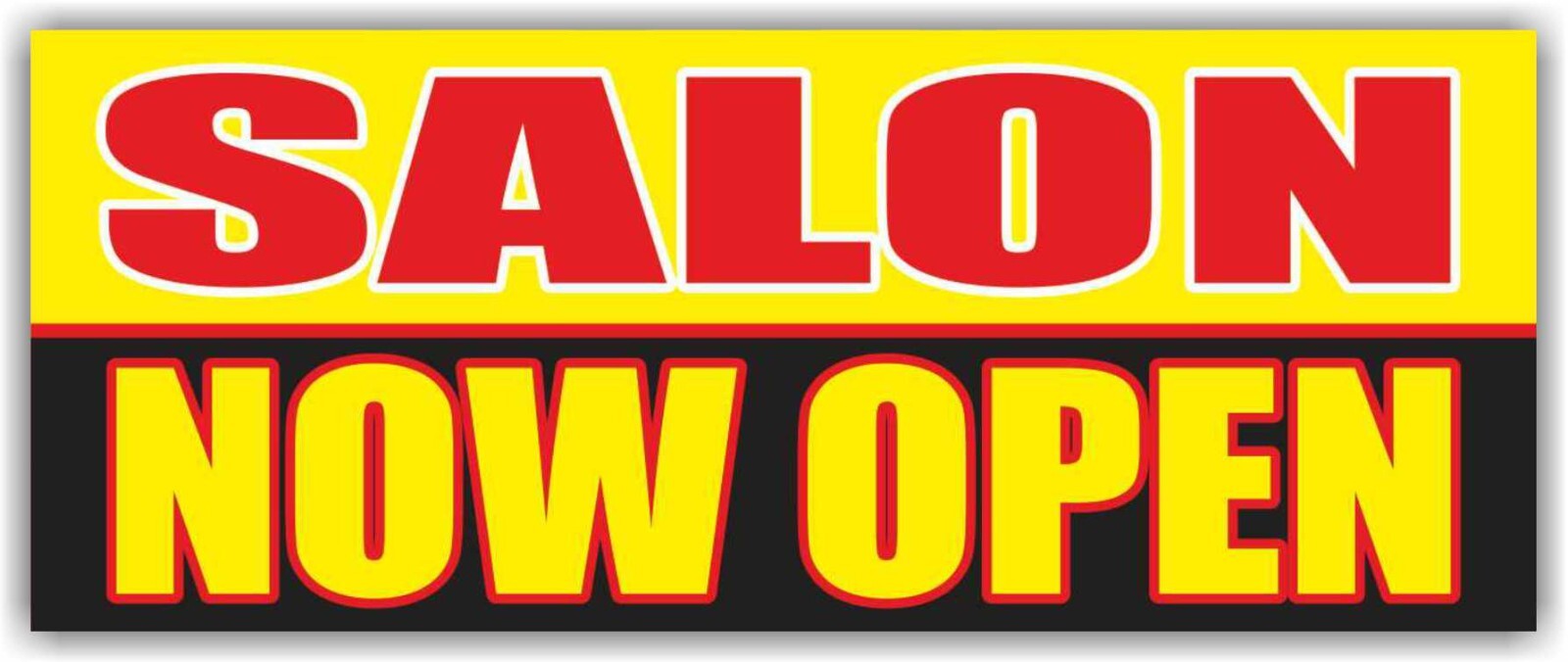 SALON NOW OPEN Advertising Banner Vinyl Mesh Sign Beauty Spa Nails Auto