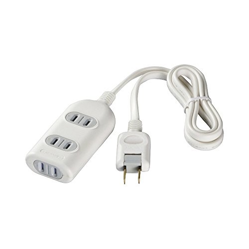 Buffalo BUFFALO 2-pin power strip 3 outlets with shutter 2m cable white