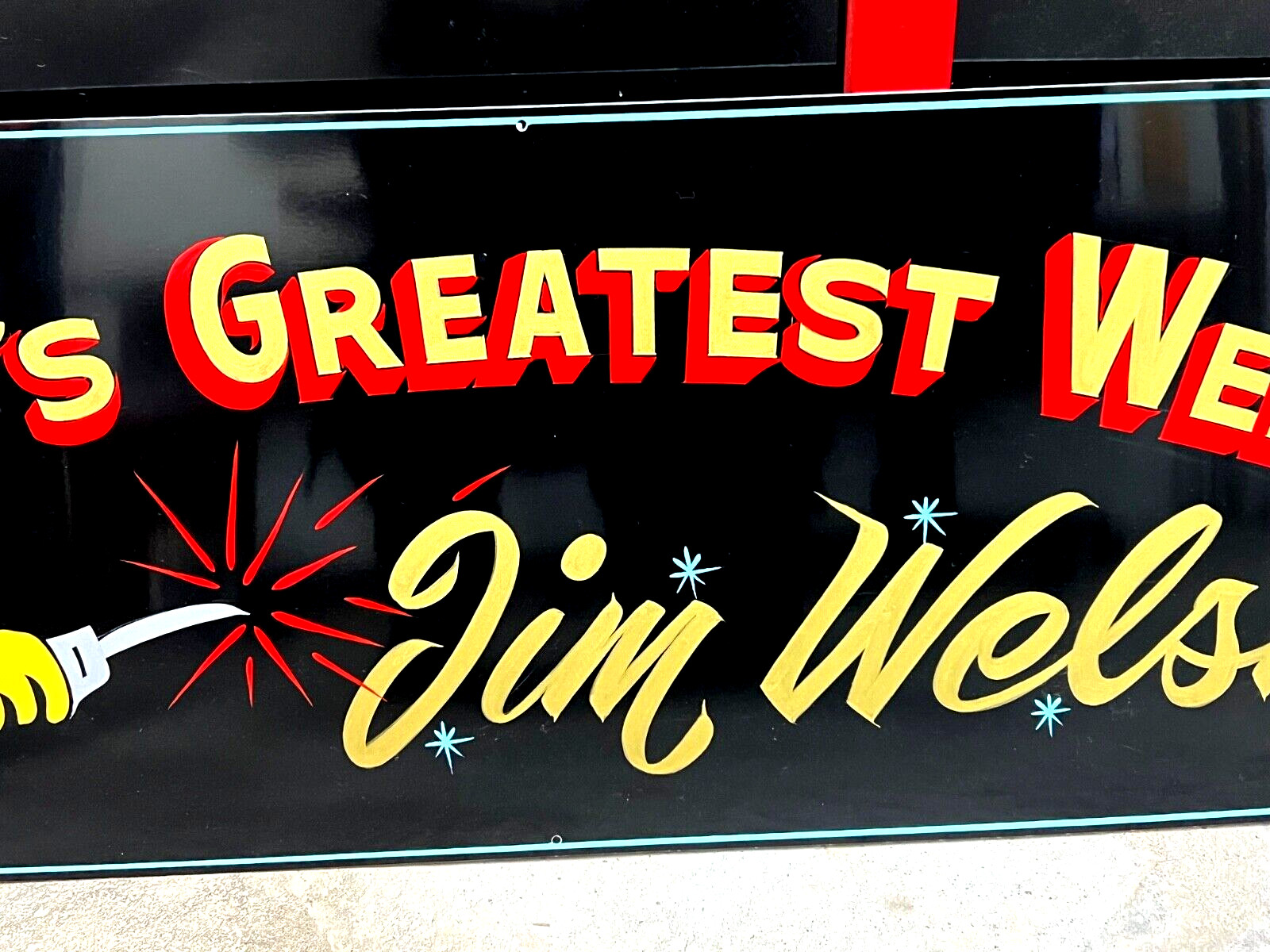 Custom Order your name on a 36″ WELDING SHOP GARAGE WELDER METALWORKING SIGN