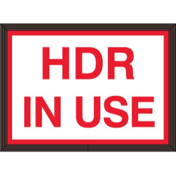 Signal-Tech 52928 SBLF811W-B773R/120-277VAC HDR IN USE Indoor LED Backlit Sign