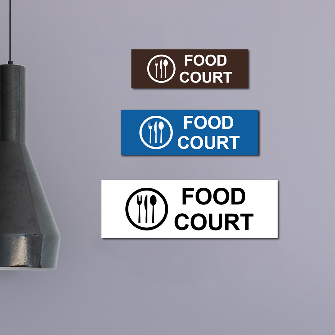 Basic Food Court Wall or Door Sign